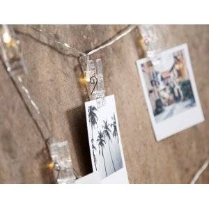 Clippy Batteridriven Ljusslinga Klädnypor LED