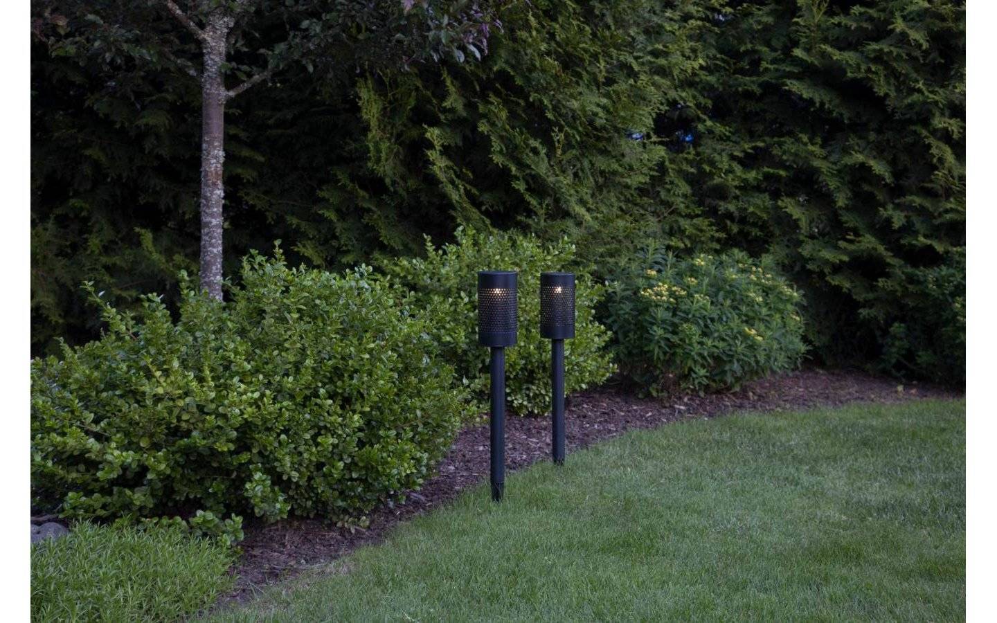 Solcells-pollare Blace 46cm Svart