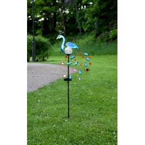 Solcellsdekoration Peacock 80cm