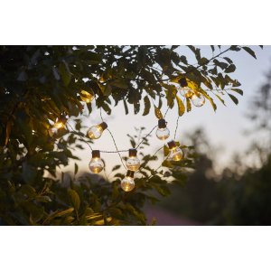 Solcells-ljusslinga Partaj Solar Varmvit 10L 1,9m