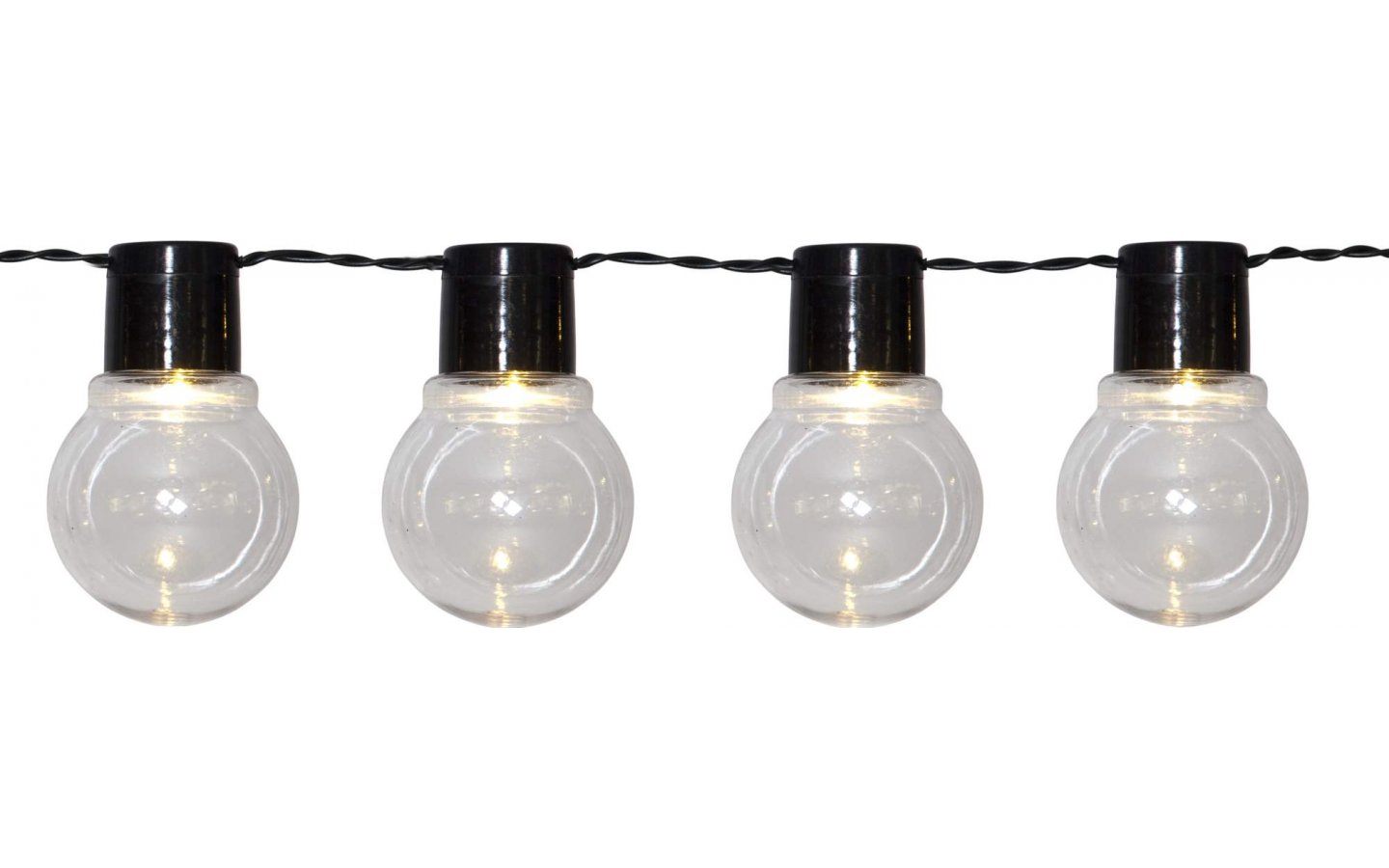 Solcells-ljusslinga Partaj Solar Varmvit 10L 1,9m