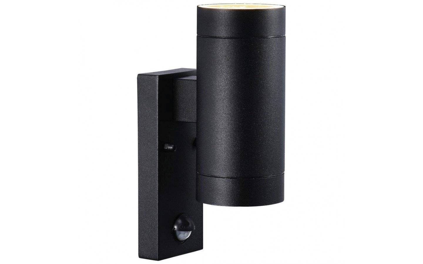 Tin Maxi Vägglampa Med Rörelsesensor, Svart