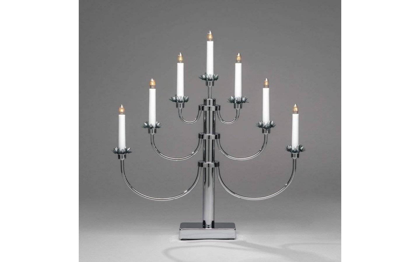 Classic Adventsljusstake Krom 54cm