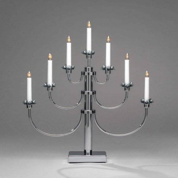 Classic Adventsljusstake Krom 54cm