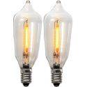 Universal LED Lyktlampa E10 23-55V 5lm 1900K 2-Pack