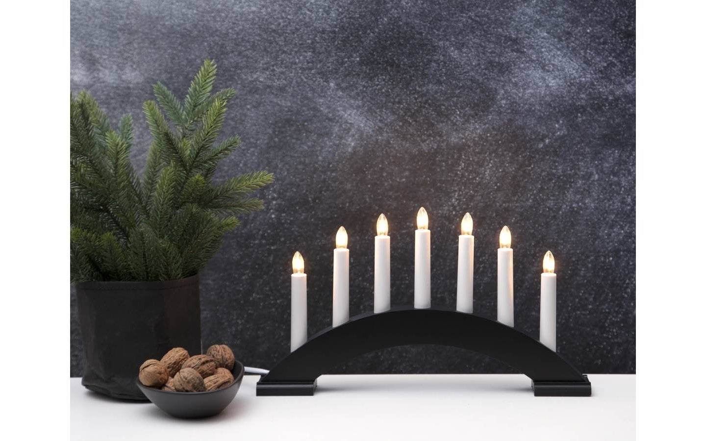 Bea Adventsljusstake 22cm Svart