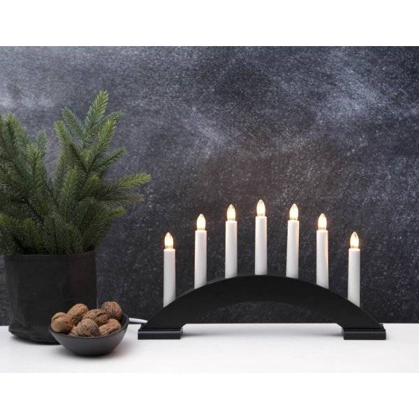 Bea Adventsljusstake 22cm Svart