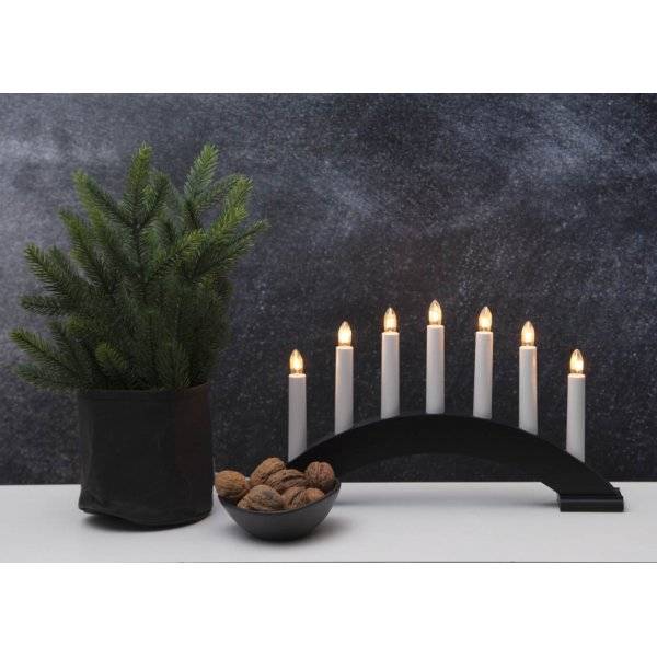 Bea Adventsljusstake 22cm Svart