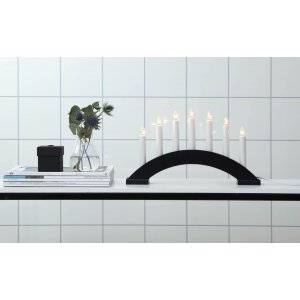 Bea Adventsljusstake 22cm Svart