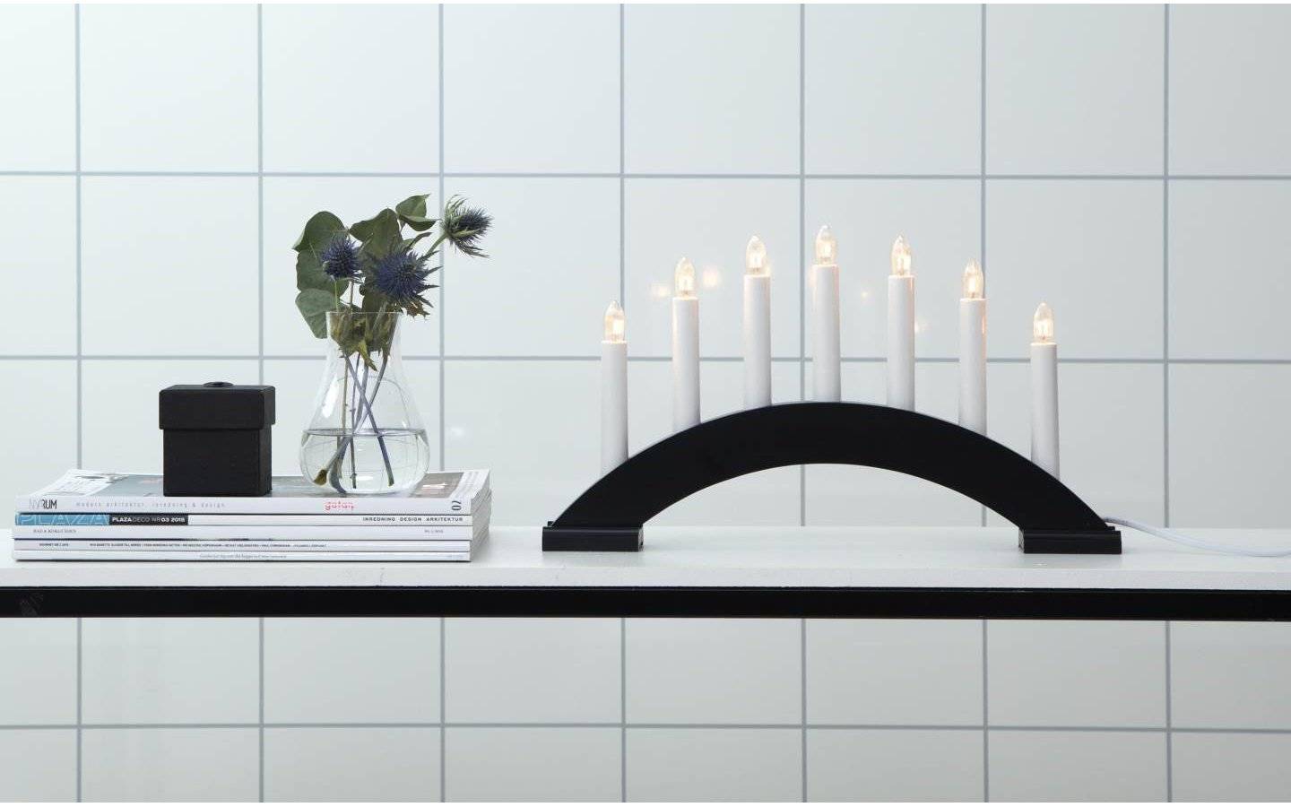 Bea Adventsljusstake 22cm Svart