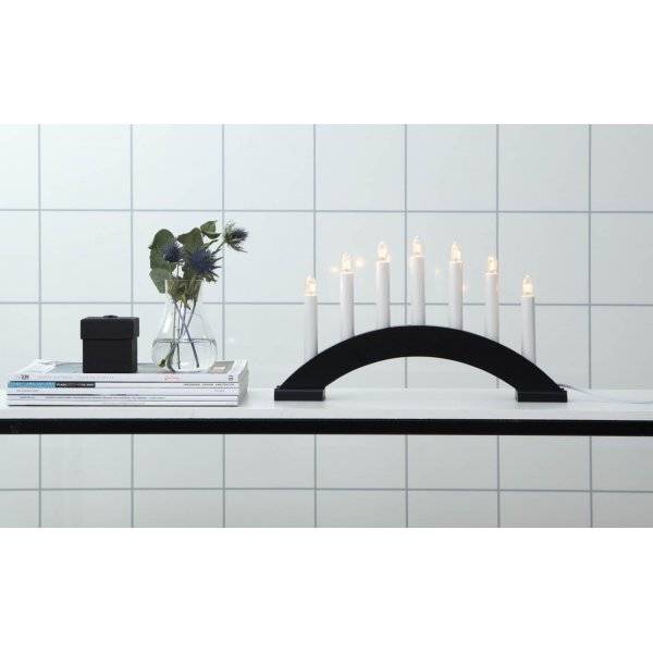 Bea Adventsljusstake 22cm Svart