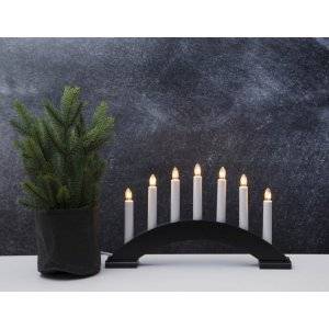 Bea Adventsljusstake 22cm Svart