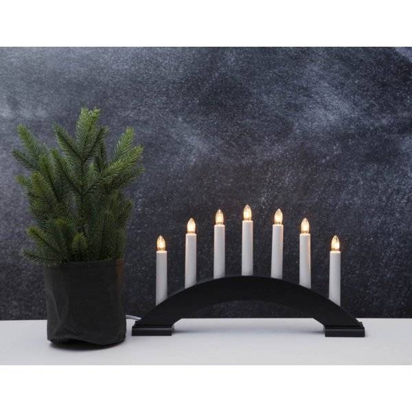 Bea Adventsljusstake 22cm Svart