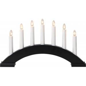 Bea Adventsljusstake 22cm Svart