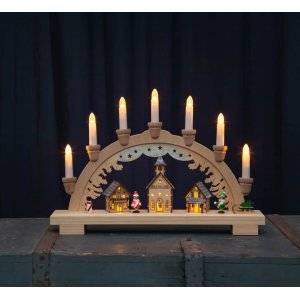 Dassel Ljusstake LED Natur 29cm