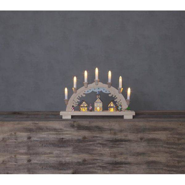 Dassel Ljusstake LED Natur 29cm