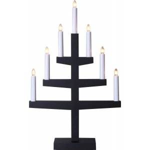 Trapp Adventsljusstake Svart 54cm