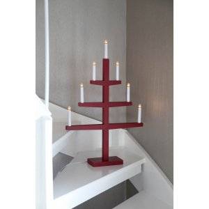 Tripp Adventsljusstake Röd 77cm