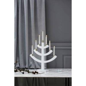 Gillian Adventsljusstake Vit 64cm