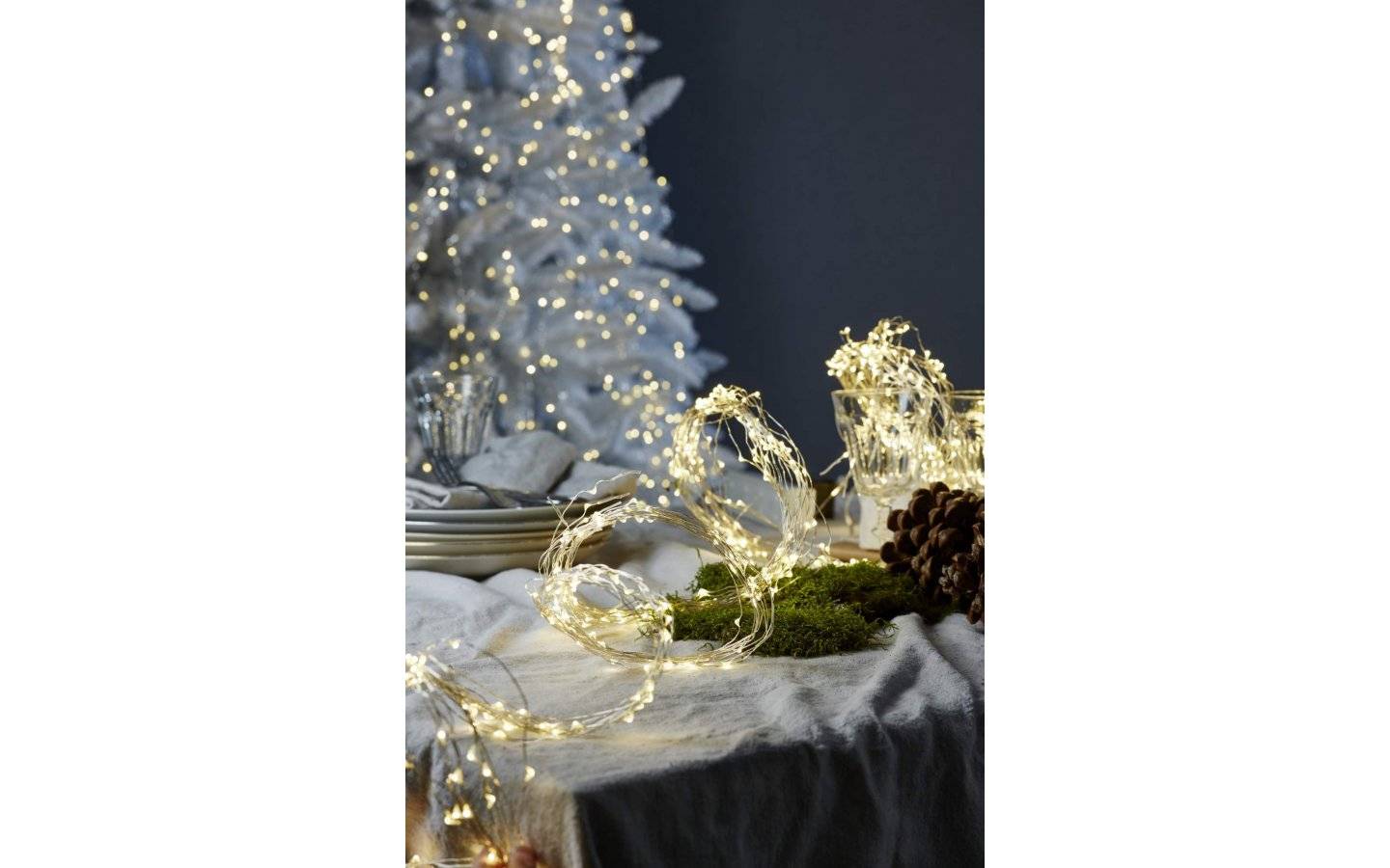 Calgary Konstgran Vit 250cm