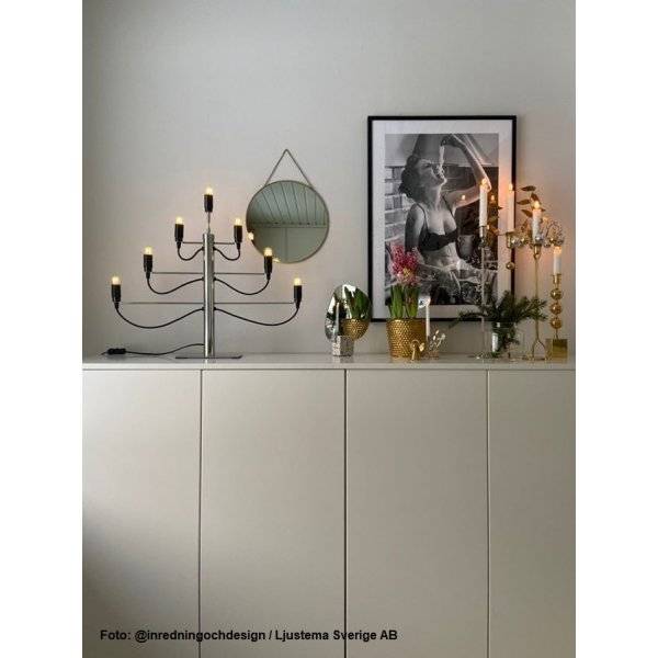 Milano Adventsljusstake Krom 52cm