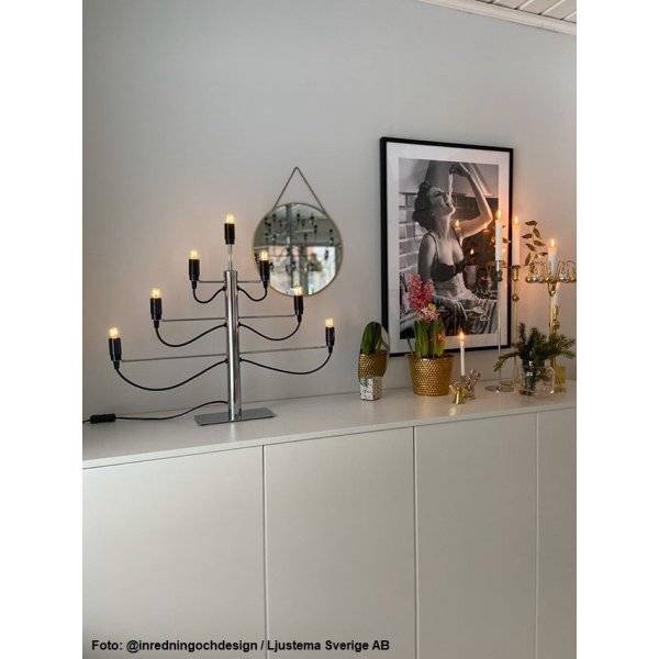 Milano Adventsljusstake Krom 52cm