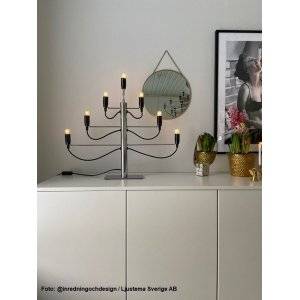 Milano Adventsljusstake Krom 52cm