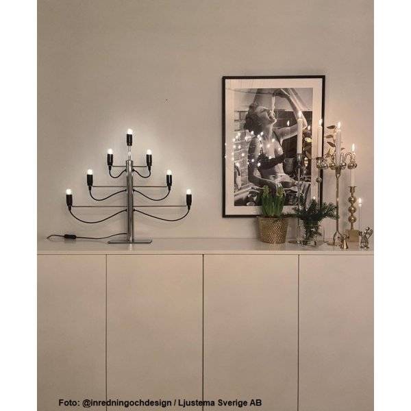 Milano Adventsljusstake Krom 52cm