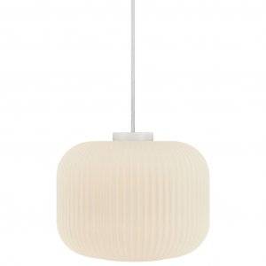 Milford Taklampa 30cm E27 Opal Vit