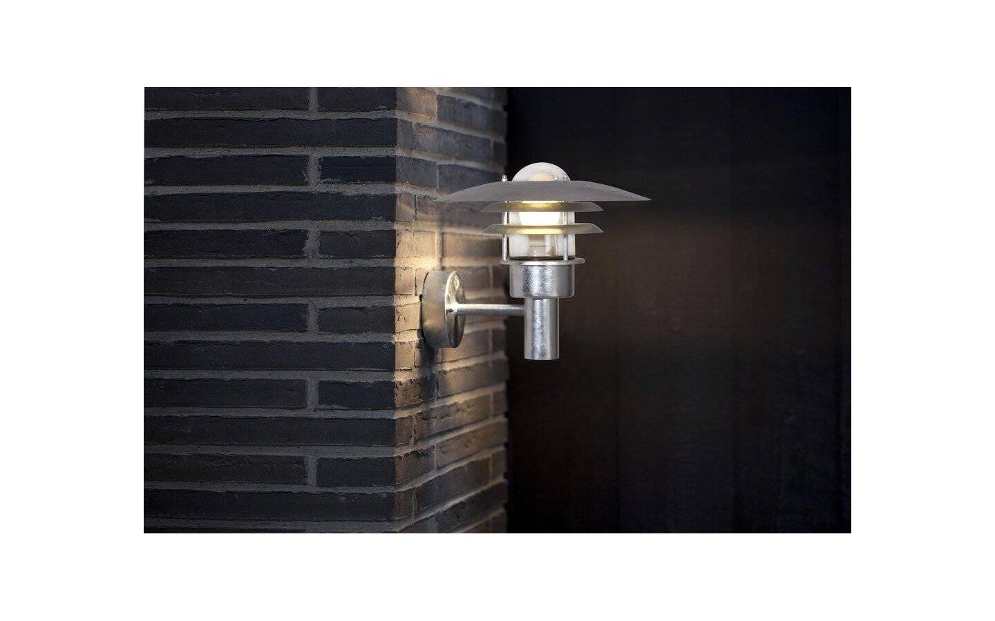 Lønstrup Vägglampa 32cm E27 IP44 Galvaniserat Stål