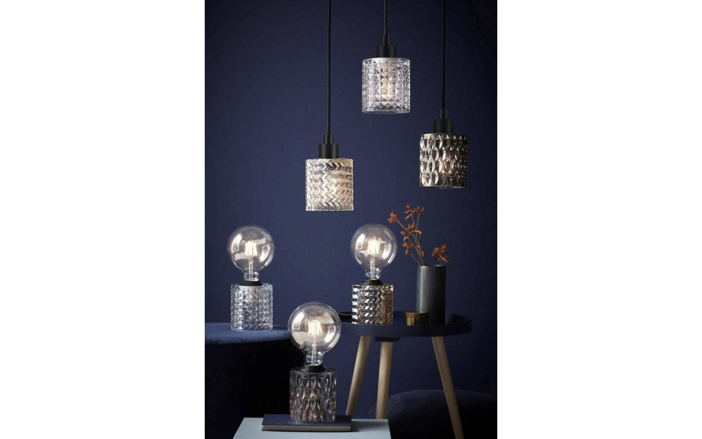 Hollywood Fönsterlampa 11cm E27 Rökig