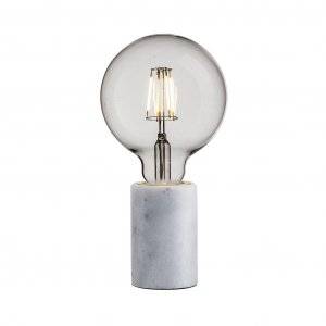 Siv Bordslampa 10cm E27 Vit Marmor