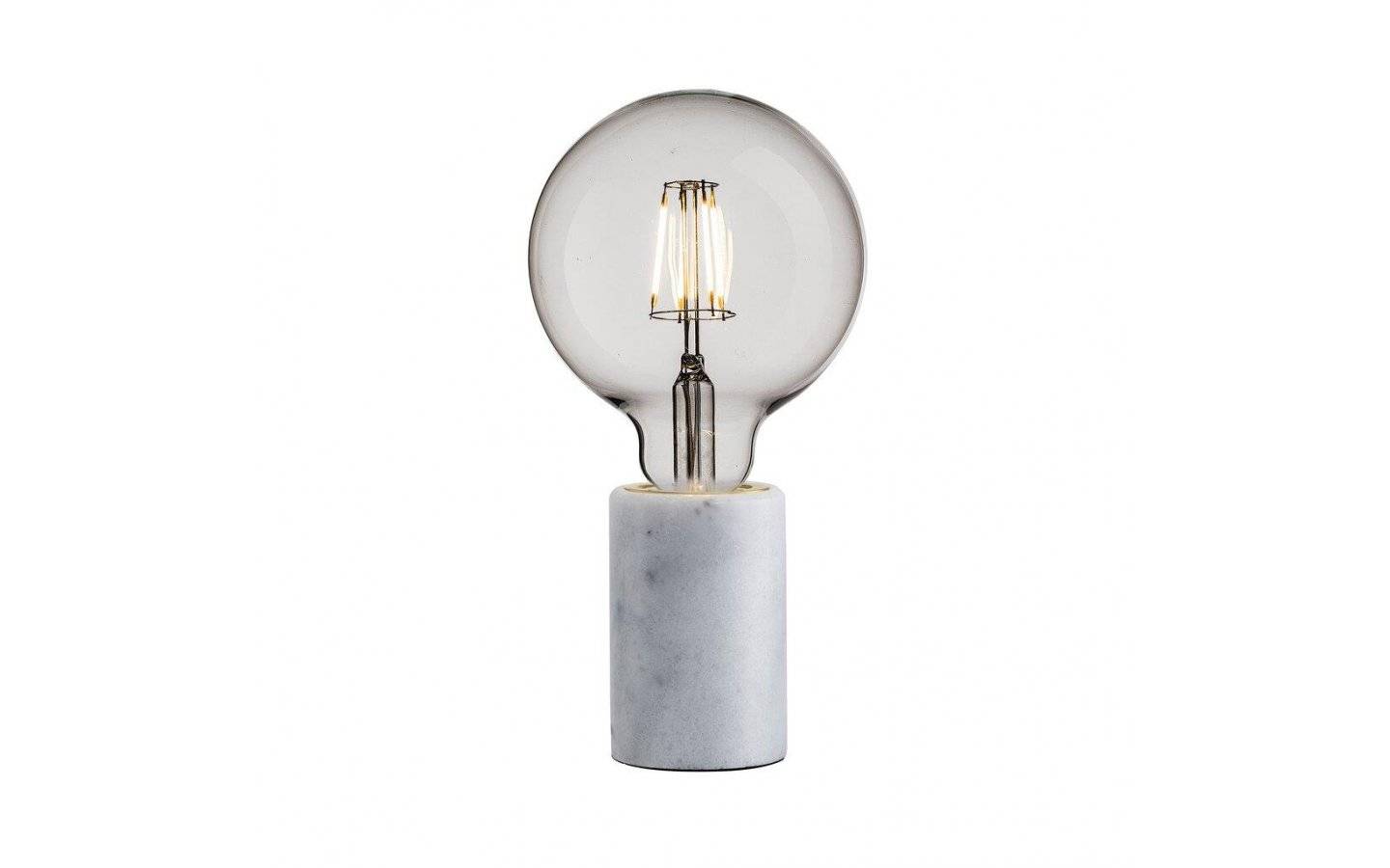 Siv Bordslampa 10cm E27 Vit Marmor