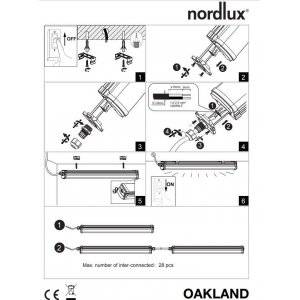 Oakland LED-Armatur 65cm 4000K 1050lm 11W IP65