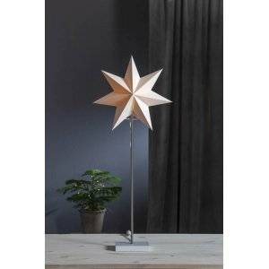 Moa Lampfot Med Skärm+Stjärna Vit