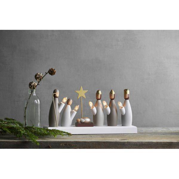 Krubba Adventsljusstake 17cm