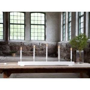 Storm Ljusstake LED Vit 35cm