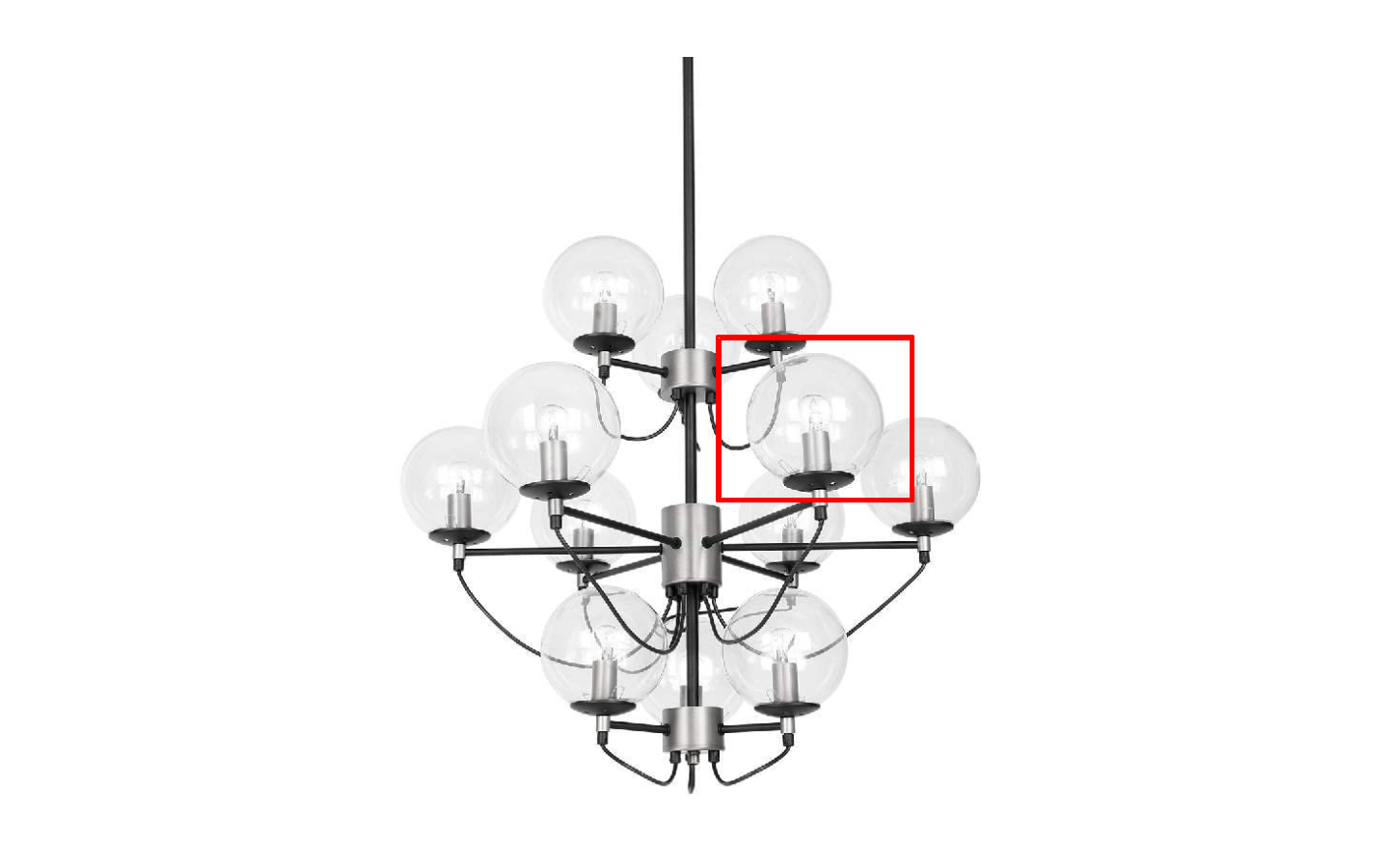 Reservglas till Perla Taklampa