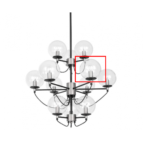 Reservglas till Perla Taklampa