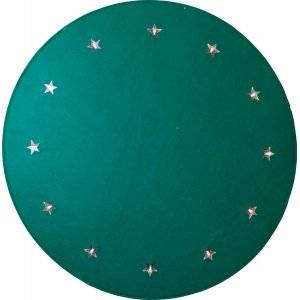 Julgransmatta Granne med LED-lampor 1m Grön