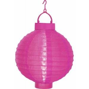 Festival Solcellslampa Risboll LED 20cm Rosa
