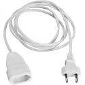 Förlängningssladd EU White 2m