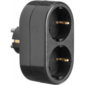 Grenkontakt vägg 2:a Black 9cm