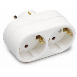 Grenkontakt vägg 2:a White 9cm