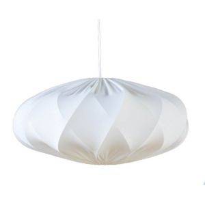 Twister Ellips Lampskärm Ø50cm Stretch Vit Lyx