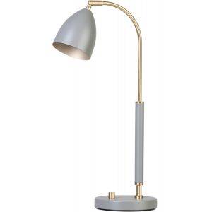 Deluxe Bordslampa Grå/Mässing