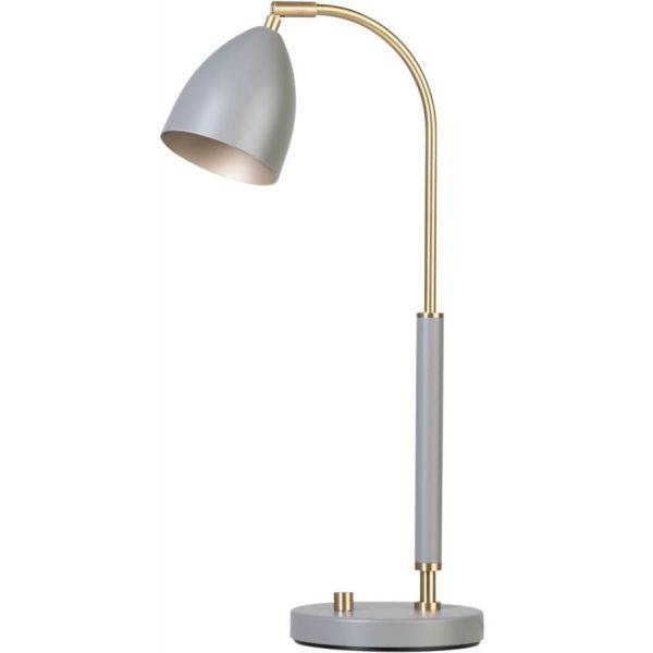 Deluxe Bordslampa Grå/Mässing