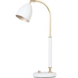 Deluxe Bordslampa Vit/Mässing