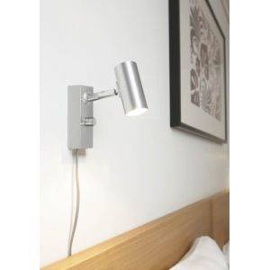 Cato Vägglampa 1L Aluminium