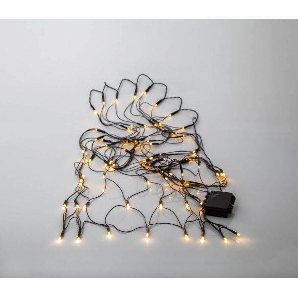 Akku Batteridrivet Ljusnät Varmvit 0,8x1,5m